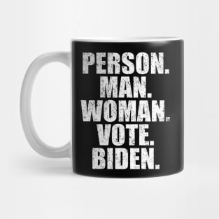 Person Man Woman Vote Biden Mug